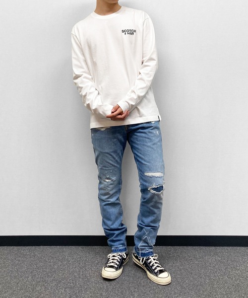 SCOTCH&SODA（スコッチアンドソーダ）の「レギュラースリムダメージデニム / Ralston -  Shake and Roll 【164367】（デニムパンツ・メンズ・インディゴブルー・29inch/33inch/32inch/30inch/31inch）」の7枚目の写真