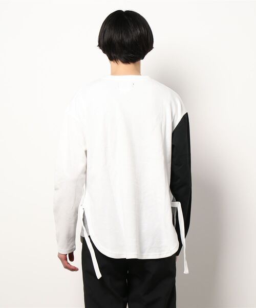 L.H.P Private Brand(エルエイチピープライベートブランド)の「PL ポンチバイカラークルー/ロングスリーブ/カットソー(Tシャツ/カットソー・メンズ・ブラック/ホワイト・MEDIUM/LARGE)」の6枚目の写真