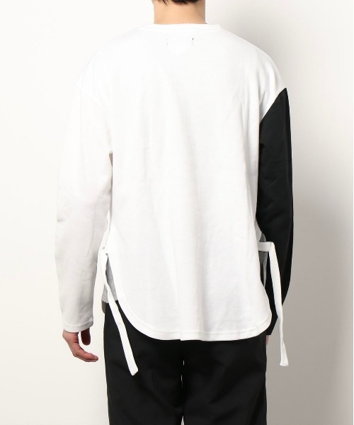 L.H.P Private Brand(エルエイチピープライベートブランド)の「PL ポンチバイカラークルー/ロングスリーブ/カットソー(Tシャツ/カットソー・メンズ・ブラック/ホワイト・MEDIUM/LARGE)」の9枚目の写真