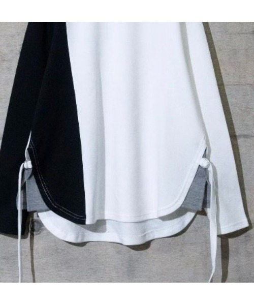 L.H.P Private Brand(エルエイチピープライベートブランド)の「PL ポンチバイカラークルー/ロングスリーブ/カットソー(Tシャツ/カットソー・メンズ・ブラック/ホワイト・MEDIUM/LARGE)」の8枚目の写真
