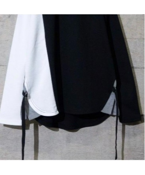 L.H.P Private Brand(エルエイチピープライベートブランド)の「PL ポンチバイカラークルー/ロングスリーブ/カットソー(Tシャツ/カットソー・メンズ・ブラック/ホワイト・MEDIUM/LARGE)」の7枚目の写真