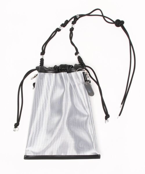 THE PURSE(ザパース )の「【THE PURSE / ザ・パース】tule drawstring bag(チュールドローストリングバッグ)(ショルダーバッグ・メンズ・ブラック/シルバー・FREE)」の8枚目の写真