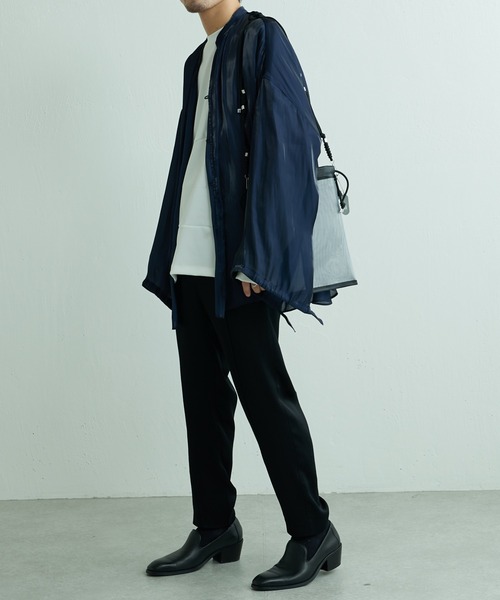 THE PURSE(ザパース )の「【THE PURSE / ザ・パース】tule drawstring bag(チュールドローストリングバッグ)(ショルダーバッグ・メンズ・ブラック/シルバー・FREE)」の11枚目の写真