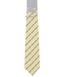giraffe（ジラフ）の「クリーンアップネクタイ（クロス）　YELLOW×SILVER（ネクタイ）」