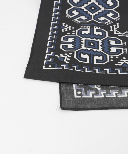 LIFE STYLE TAILOR コットンシルクネッカチーフ（ハンカチ/ハンド