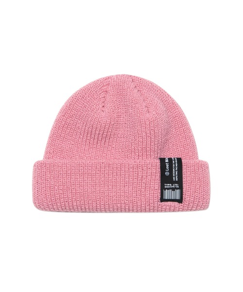 LMCの「【LMC】LABEL SHORT BEANIE / エルエムシー レーベル タグ ショートビーニー（ニットキャップ/ビーニー・メンズ・ネイビー/グレー/ピンク/ブラック・FREE）」の4枚目の写真