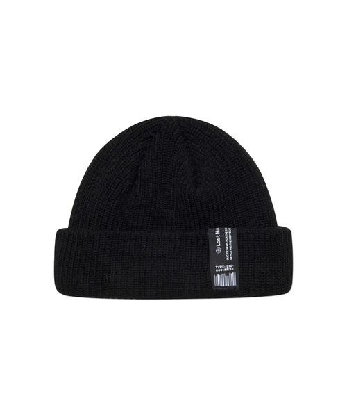 LMCの「【LMC】LABEL SHORT BEANIE / エルエムシー レーベル タグ ショートビーニー（ニットキャップ/ビーニー・メンズ・ネイビー/グレー/ピンク/ブラック・FREE）」の2枚目の写真