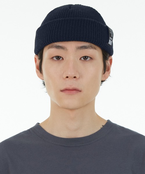 LMCの「【LMC】LABEL SHORT BEANIE / エルエムシー レーベル タグ ショートビーニー（ニットキャップ/ビーニー・メンズ・ネイビー/グレー/ピンク/ブラック・FREE）」の15枚目の写真