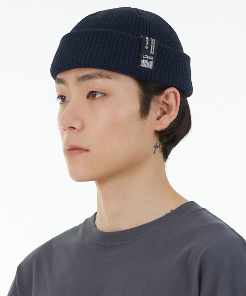 LMCの「【LMC】LABEL SHORT BEANIE / エルエムシー レーベル タグ ショートビーニー（ニットキャップ/ビーニー・メンズ・ネイビー/グレー/ピンク/ブラック・FREE）」の16枚目の写真