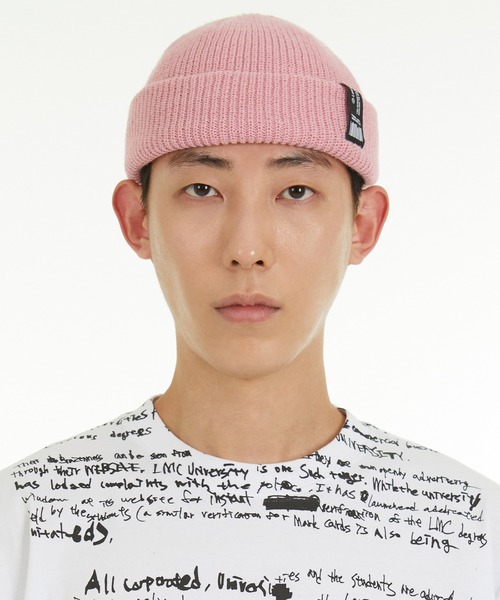 LMCの「【LMC】LABEL SHORT BEANIE / エルエムシー レーベル タグ ショートビーニー（ニットキャップ/ビーニー・メンズ・ネイビー/グレー/ピンク/ブラック・FREE）」の20枚目の写真
