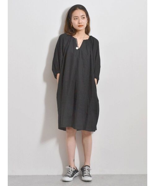 Ungrid（アングリッド）の「パフスリーブボリュームミニワンピース（ワンピース・レディース・アイボリー/ブラック/ベージュ・FREE）」の18枚目の写真