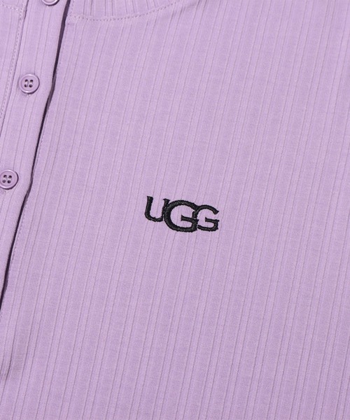 UGG（アグ）の「UGG@mos ヘンリーネックノースリーブ リブトップス（タンクトップ・レディース・ホワイト/ラベンダー・L/M）」の6枚目の写真