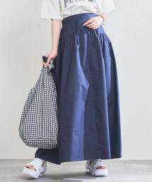 coen | Re cafe サイドギャザースカート(スカート)