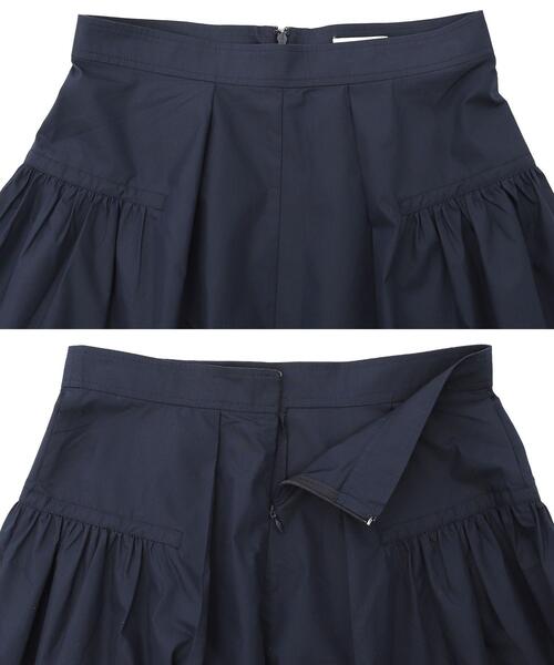 coen（コーエン）の「Re cafe サイドギャザースカート（スカート・レディース・ライトブルー/モカ/ネイビー・L/M）」の21枚目の写真