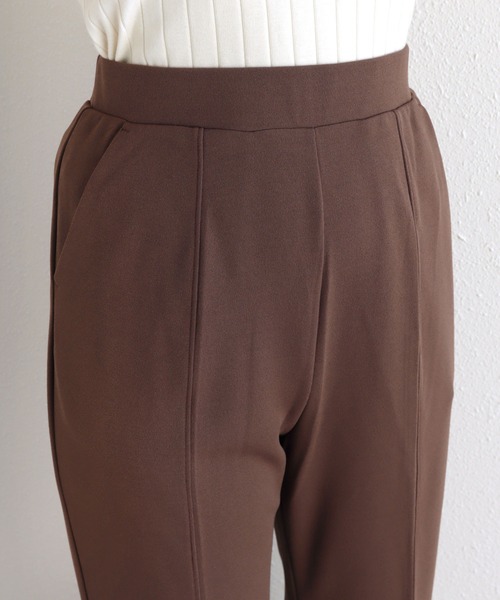 andme（アンドミー）の「【12色/3サイズ展開】梨地ポンチセンタースリットパンツ（その他パンツ・レディース・ブラウン/ピンク/ブラック/オレンジ/グレイッシュベージュ/ピンク系その他/ラベンダー/ピンクベージュ/ブルーグリーン/カーキ/ライトベージュ/ネイビー・L/M/S）」の19枚目の写真