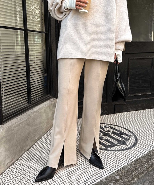 9429円→✨8月3日まで✨VINCE ✨スリットゴムパンツ haco！今日はきちんとな日！にお任せあれ 脚長きれいな