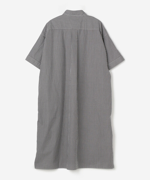 DANTON ワンピース　ダントン　プルオーバーワンピース　シャツワンピース DANTON チェックプルオーバーシャツワンピース ネイビーチェック
