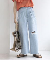 fredy repit | ダメージ加工デニムパンツ(デニムパンツ)