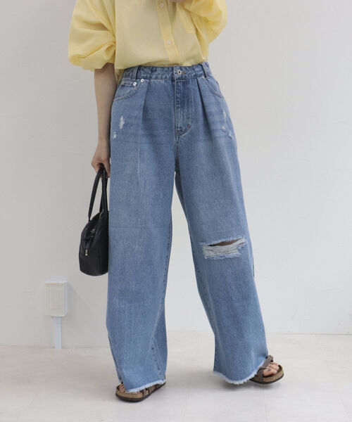 fredy repit（フレディレピ）の「ダメージ加工デニムパンツ