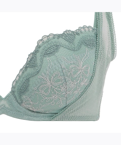 AMOSTYLE BY Triumph(アモスタイルバイトリンプ)の「チャーミングラマー ノンワイヤー ブラジャー アンティーク オーナメント【B,C,Dカップ】AMST1394 HU JX(ブラジャー・レディース・パープル/ゴールド/グリーン・B65/B70/C70/D70/B75/C75/D65/D75/C65)」の13枚目の写真