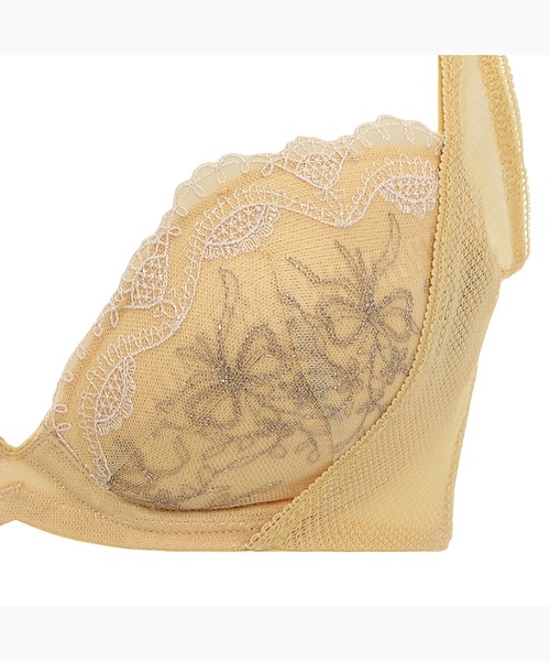 AMOSTYLE BY Triumph(アモスタイルバイトリンプ)の「チャーミングラマー ノンワイヤー ブラジャー アンティーク オーナメント【B,C,Dカップ】AMST1394 HU JX(ブラジャー・レディース・パープル/ゴールド/グリーン・B65/B70/C70/D70/B75/C75/D65/D75/C65)」の15枚目の写真