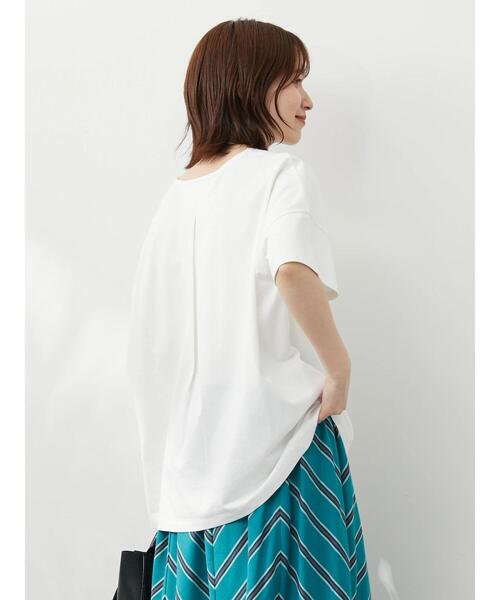 Green　Parks（グリーンパークス）の「バックタックプルオーバー（Tシャツ/カットソー・レディース・ブラック/オフホワイト/ピンク/ブルー・FREE）」の20枚目の写真