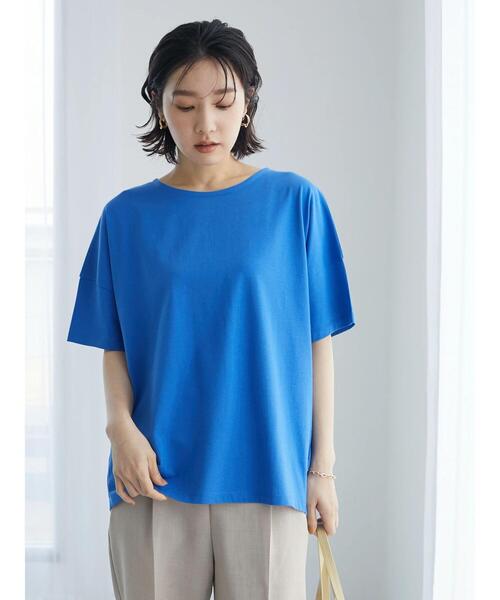 Green　Parks（グリーンパークス）の「バックタックプルオーバー（Tシャツ/カットソー・レディース・ブラック/オフホワイト/ピンク/ブルー・FREE）」の21枚目の写真