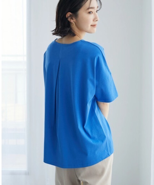 Green　Parks（グリーンパークス）の「バックタックプルオーバー（Tシャツ/カットソー・レディース・ブラック/オフホワイト/ピンク/ブルー・FREE）」の3枚目の写真