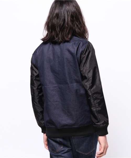 WHO'S WHO gallery（フーズフーギャラリー）の「【期間限定セール】【GIGGER】ビッグMA-1（ブルゾン・メンズ・ブルー/ブラック・MEDIUM/LARGE）」の5枚目の写真