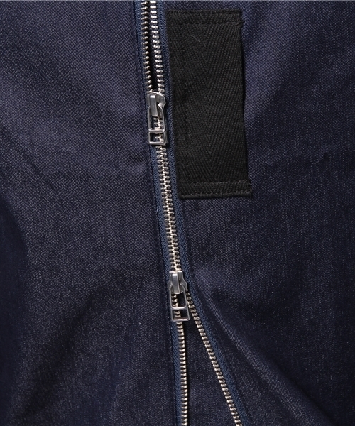 WHO'S WHO gallery（フーズフーギャラリー）の「【期間限定セール】【GIGGER】ビッグMA-1（ブルゾン・メンズ・ブルー/ブラック・MEDIUM/LARGE）」の13枚目の写真