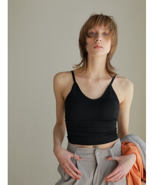 AMAIL（アマイル）の「Icon patin cami（キャミソール・レディース・ホワイト/ブラック/ブルー・FREE）」の4枚目の写真