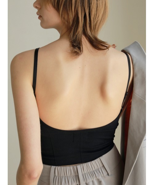 AMAIL（アマイル）の「Icon patin cami（キャミソール・レディース・ホワイト/ブラック/ブルー・FREE）」の5枚目の写真