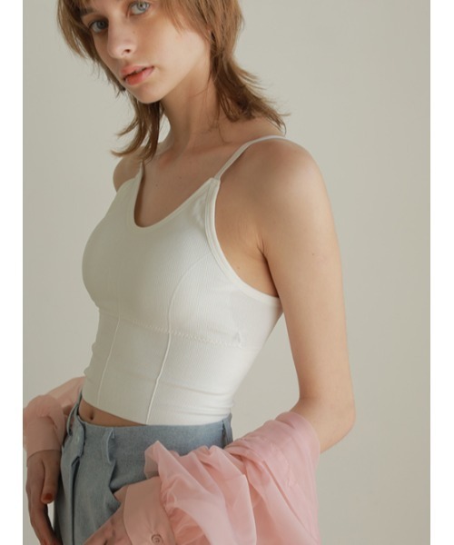 AMAIL（アマイル）の「Icon patin cami（キャミソール・レディース・ホワイト/ブラック/ブルー・FREE）」の9枚目の写真