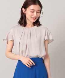 UNTITLED | SET UP/ドット柄 サテンブラウス【洗える】(シャツ/ブラウス)