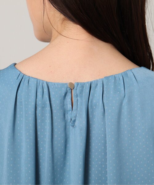 UNTITLED（アンタイトル）の「◆【セットでも単品でも】ドット柄 半袖ブラウス＜洗える／SETUP／通勤＞（シャツ/ブラウス・レディース・ベージュ系その他4/ブルー系/ネイビー系・00/02/04/44/48）」の18枚目の写真