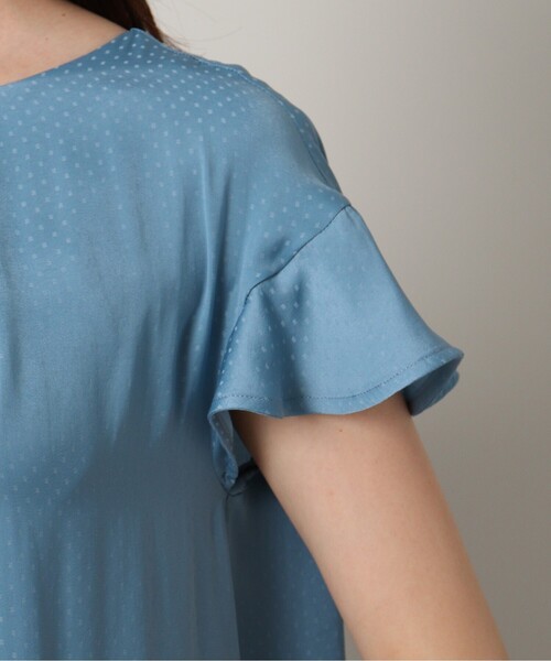 UNTITLED（アンタイトル）の「◆【セットでも単品でも】ドット柄 半袖ブラウス＜洗える／SETUP／通勤＞（シャツ/ブラウス・レディース・ベージュ系その他4/ブルー系/ネイビー系・00/02/04/44/48）」の16枚目の写真