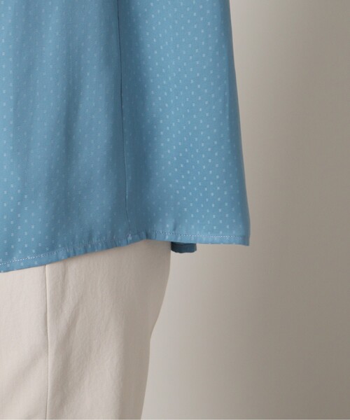 UNTITLED（アンタイトル）の「◆【セットでも単品でも】ドット柄 半袖ブラウス＜洗える／SETUP／通勤＞（シャツ/ブラウス・レディース・ベージュ系その他4/ブルー系/ネイビー系・00/02/04/44/48）」の8枚目の写真