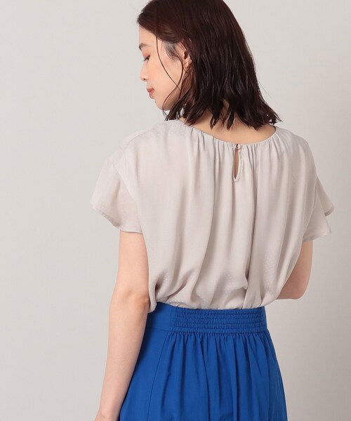 UNTITLED（アンタイトル）の「◆【セットでも単品でも】ドット柄 半袖ブラウス＜洗える／SETUP／通勤＞（シャツ/ブラウス・レディース・ベージュ系その他4/ブルー系/ネイビー系・00/02/04/44/48）」の11枚目の写真