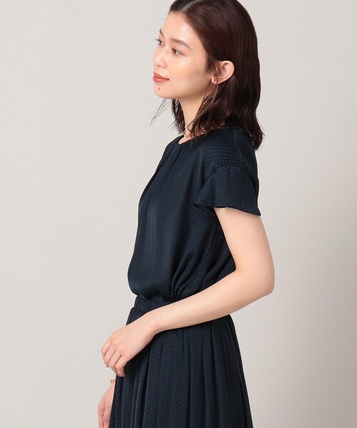 UNTITLED（アンタイトル）の「◆【セットでも単品でも】ドット柄 半袖ブラウス＜洗える／SETUP／通勤＞（シャツ/ブラウス・レディース・ベージュ系その他4/ブルー系/ネイビー系・00/02/04/44/48）」の17枚目の写真