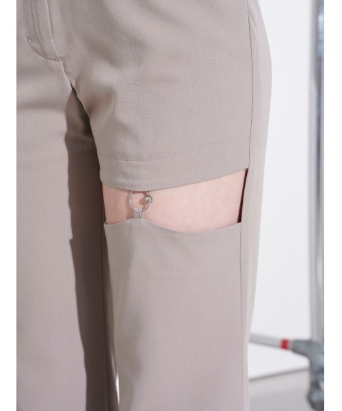 Darich(ダーリッチ)の「ポイントデザインストレートパンツ(その他パンツ・レディース・アイボリー/グレー/ピンク・FREE)」の9枚目の写真