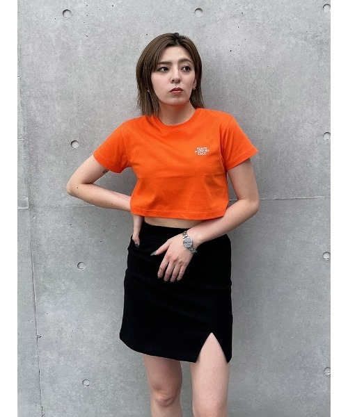 ENVYM（アンビー）の「ロゴＭＩＮＩＴＥＥ（Tシャツ/カットソー・レディース・ホワイト/オレンジ/ブラック・FREE）」の14枚目の写真