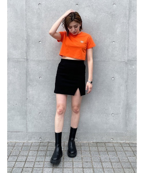 ENVYM（アンビー）の「ロゴＭＩＮＩＴＥＥ（Tシャツ/カットソー・レディース・ホワイト/オレンジ/ブラック・FREE）」の16枚目の写真