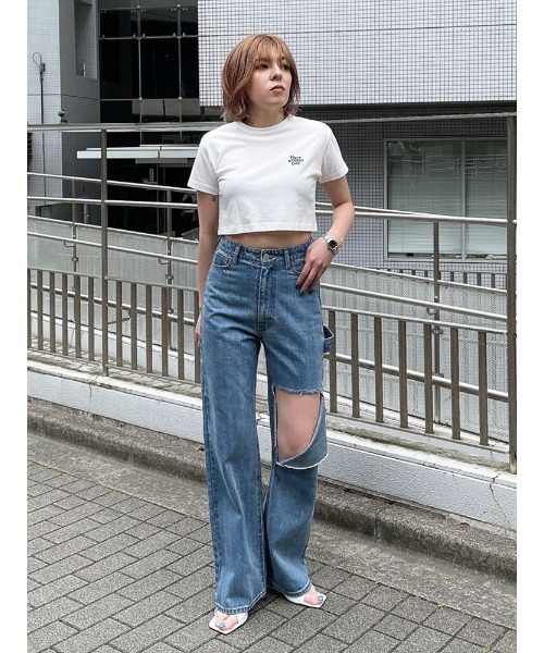 ENVYM（アンビー）の「ロゴＭＩＮＩＴＥＥ（Tシャツ/カットソー・レディース・ホワイト/オレンジ/ブラック・FREE）」の22枚目の写真