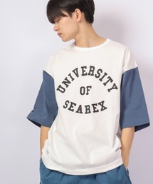 Revo. USAコットン×リサイクルコットン ベールボールアンダー プリントTee