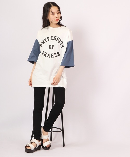 Revo.（レボ）の「Revo. USAコットン×リサイクルコットン ベールボールアンダー プリントTee（Tシャツ/カットソー・メンズ・グリーン/ブルー系その他/ダークパープル/ブラック・2/1）」の10枚目の写真
