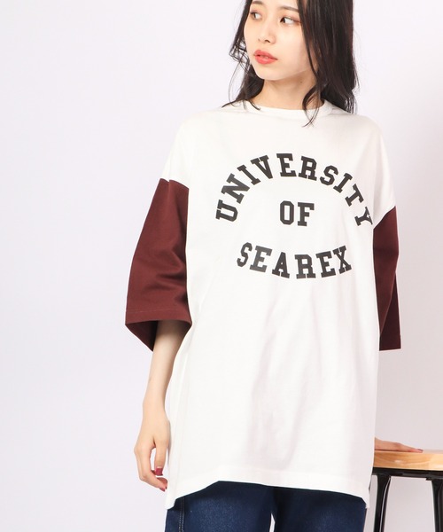 Revo.（レボ）の「Revo. USAコットン×リサイクルコットン ベールボールアンダー プリントTee（Tシャツ/カットソー・メンズ・グリーン/ブルー系その他/ダークパープル/ブラック・2/1）」の11枚目の写真