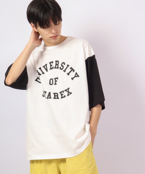 Revo.（レボ）の「Revo. USAコットン×リサイクルコットン ベールボールアンダー プリントTee（Tシャツ/カットソー・メンズ・グリーン/ブルー系その他/ダークパープル/ブラック・2/1）」の16枚目の写真