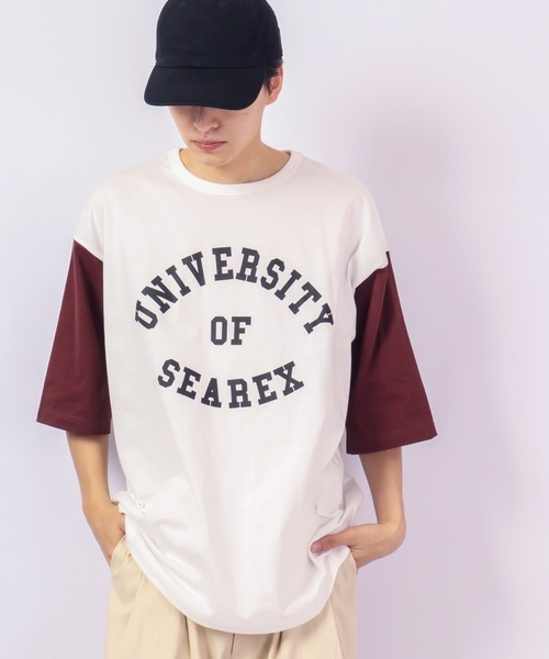 Revo.（レボ）の「Revo. USAコットン×リサイクルコットン ベールボールアンダー プリントTee（Tシャツ/カットソー・メンズ・グリーン/ブルー系その他/ダークパープル/ブラック・2/1）」の18枚目の写真