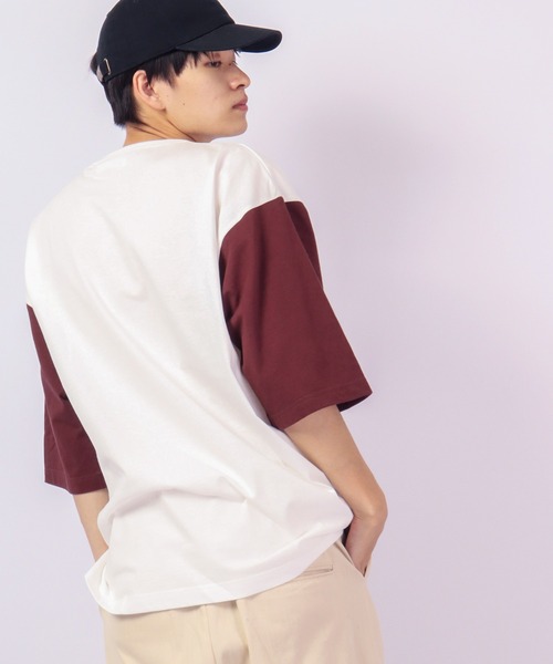 Revo.（レボ）の「Revo. USAコットン×リサイクルコットン ベールボールアンダー プリントTee（Tシャツ/カットソー・メンズ・グリーン/ブルー系その他/ダークパープル/ブラック・2/1）」の20枚目の写真