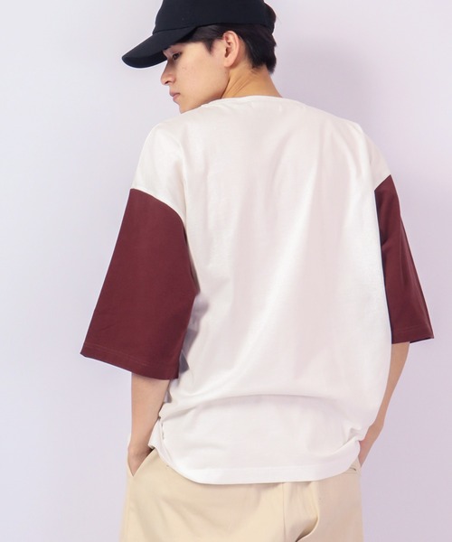 Revo.（レボ）の「Revo. USAコットン×リサイクルコットン ベールボールアンダー プリントTee（Tシャツ/カットソー・メンズ・グリーン/ブルー系その他/ダークパープル/ブラック・2/1）」の21枚目の写真